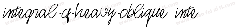 integral-cf-heavy-oblique integral-字体转换